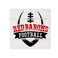 Alternative view of GP Red Barons White Wood Pallet Coaster  Set of 1  no holder