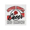 GP Red Barons White Wood Pallet Coaster  Set of 1  no holder