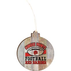 Alternative view of GP Red Barons Light 4.18 X 3.86 Faux Wood Ornament