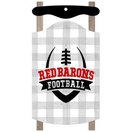 GP Red Barons Sled Ornament - Image 2