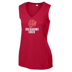 Alternative view of GP Red Barons Ladies Ladies Sleeveless PosiCharge® Competitor™ V-Neck Tee