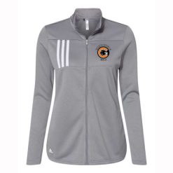 Cannonsburg Ladies Adidas 3-Stripes Double Knit Full Zip Pullover