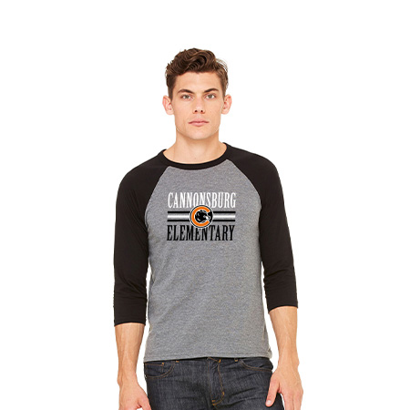 Cannonsburg Unisex 3/4 Sleeve Baseball Tee - Image 22