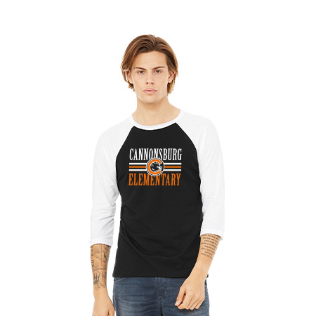 Cannonsburg Unisex 3/4 Sleeve Baseball Tee - Image 21
