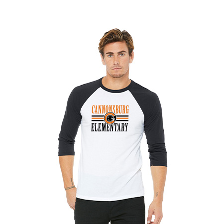 Cannonsburg Unisex 3/4 Sleeve Baseball Tee - Image 15