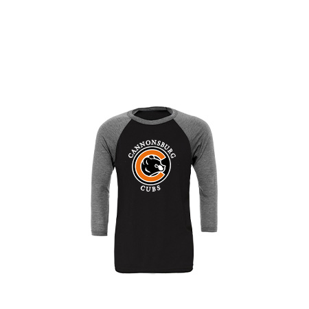 Cannonsburg Unisex 3/4 Sleeve Baseball Tee - Image 12