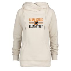 Alternative view of Cannonsburg Ladies Classic Fleece Funnel Neck Pullover Hood