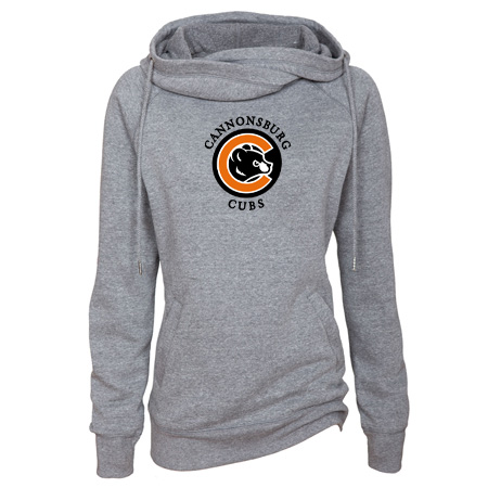 Cannonsburg Ladies Classic Fleece Funnel Neck Pullover Hood - Image 13