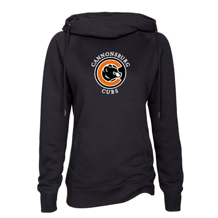 Cannonsburg Ladies Classic Fleece Funnel Neck Pullover Hood - Image 10