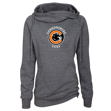 Cannonsburg Ladies Classic Fleece Funnel Neck Pullover Hood - Image 17