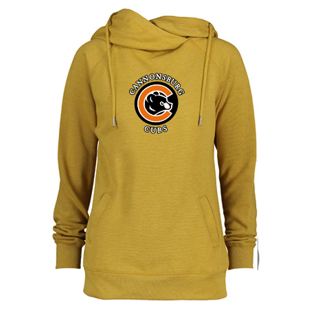 Cannonsburg Ladies Classic Fleece Funnel Neck Pullover Hood - Image 12