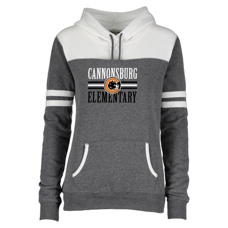 Cannonsburg Ladies Varsity Fleece Pullover Hood - Image 4
