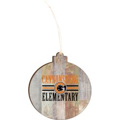 Alternative view of Cannonsburg Light 4.18 X 3.86 Faux Wood Ornament