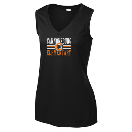 Cannonsburg Ladies Ladies Sleeveless PosiCharge® Competitor™ V-Neck Tee - Image 5