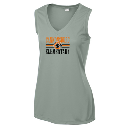 Cannonsburg Ladies Ladies Sleeveless PosiCharge® Competitor™ V-Neck Tee - Image 3