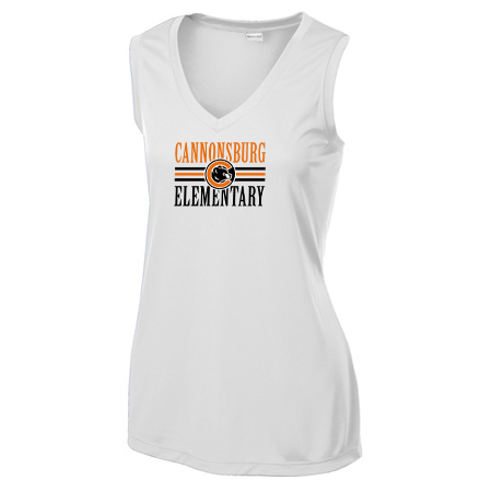 Cannonsburg Ladies Ladies Sleeveless PosiCharge® Competitor™ V-Neck Tee - Image 4