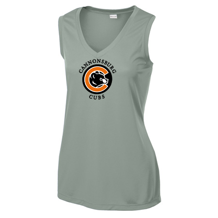 Cannonsburg Ladies Ladies Sleeveless PosiCharge® Competitor™ V-Neck Tee - Image 6
