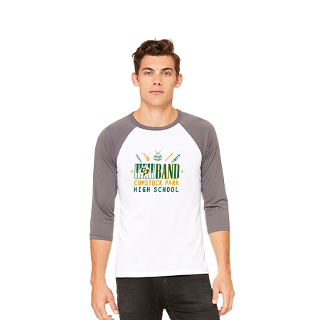 CP Band Unisex 3/4 Sleeve Baseball Tee - Image 43