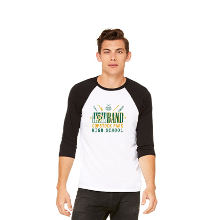 CP Band Unisex 3/4 Sleeve Baseball Tee - Image 12