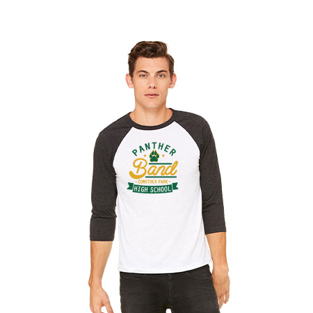 CP Band Unisex 3/4 Sleeve Baseball Tee - Image 63