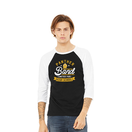 CP Band Unisex 3/4 Sleeve Baseball Tee - Image 58
