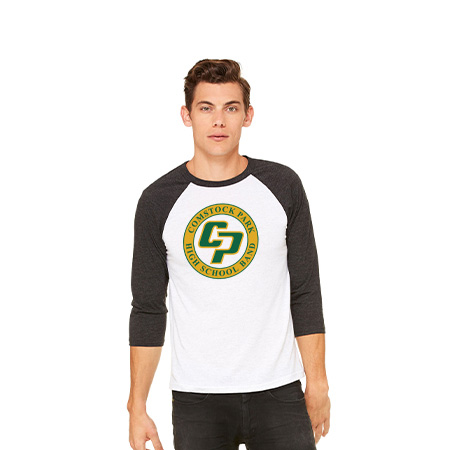 CP Band Unisex 3/4 Sleeve Baseball Tee - Image 47
