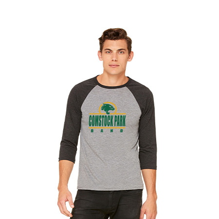 CP Band Unisex 3/4 Sleeve Baseball Tee - Image 54