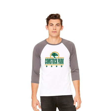 CP Band Unisex 3/4 Sleeve Baseball Tee - Image 55