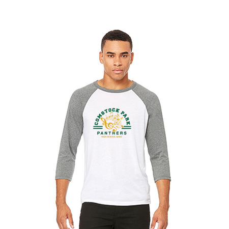 CP Band Unisex 3/4 Sleeve Baseball Tee - Image 71