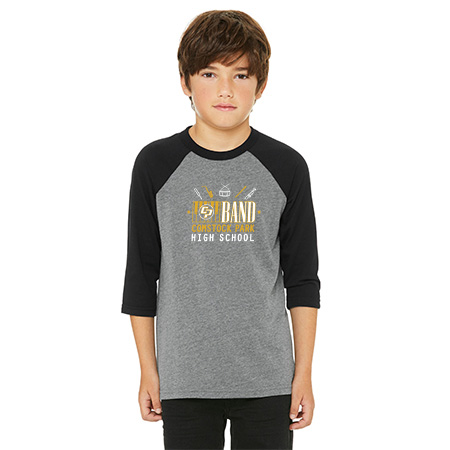 CP Band Youth Youth 3/4 Sleeve Baseball Tee - Image 7