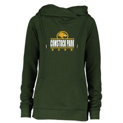 CP Band Ladies Classic Fleece Funnel Neck Pullover Hood