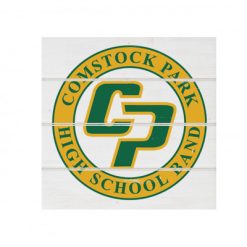 Alternative view of CP Band White Wood Pallet Coaster  Set of 1  no holder