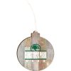 CP Band Light 4.18 X 3.86 Faux Wood Ornament