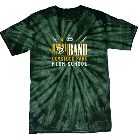 CP Band Youth Youth Spider Tie Dye T-Shirt - Image 2