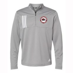 Alternative view of FHEMS Adult Adidas 3-Stripes Double Knit Quarter-Zip Pullover