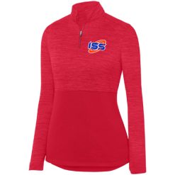 ISS Ladies Shadow Tonal Heather ¼ Zip Pullover
