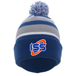 Alternative view of ISS KNIT FOLD OVER POM-POM BEANIE