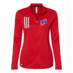 ISS Ladies Adidas 3-Stripes Double Knit Full Zip Pullover