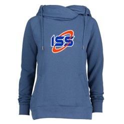 ISS Ladies Classic Fleece Funnel Neck Pullover Hood