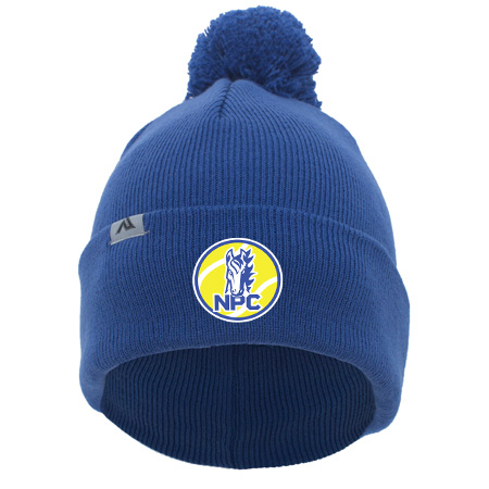 NPC Tennis KNIT FOLD OVER POM-POM BEANIE - Image 3