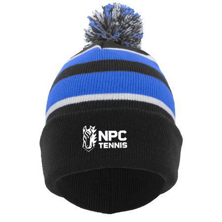 NPC Tennis KNIT FOLD OVER POM-POM BEANIE - Image 6