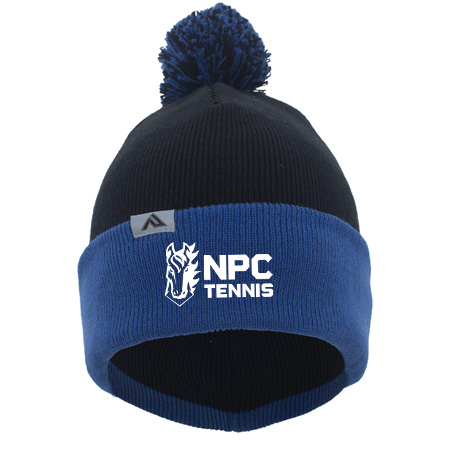 NPC Tennis KNIT FOLD OVER POM-POM BEANIE - Image 7