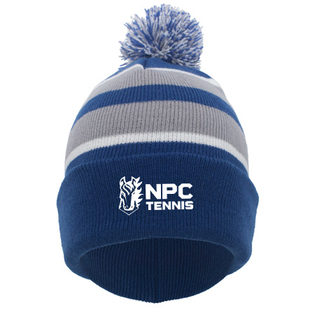 NPC Tennis KNIT FOLD OVER POM-POM BEANIE - Image 9