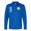 NPC Tennis Adult Adidas 3-Stripes Double Knit Quarter-Zip Pullover