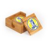 NPC Tennis Square Bamboo Coaster Set of 4 with holder