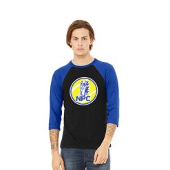Alternative view of NPC Tennis Unisex 3/4 Sleeve Baseball Tee