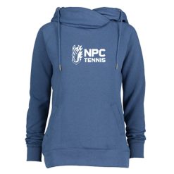 Alternative view of NPC Tennis Ladies Classic Fleece Funnel Neck Pullover Hood