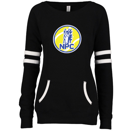 NPC Tennis Ladies Varsity Fleece Crew Neck Pullover - Image 12