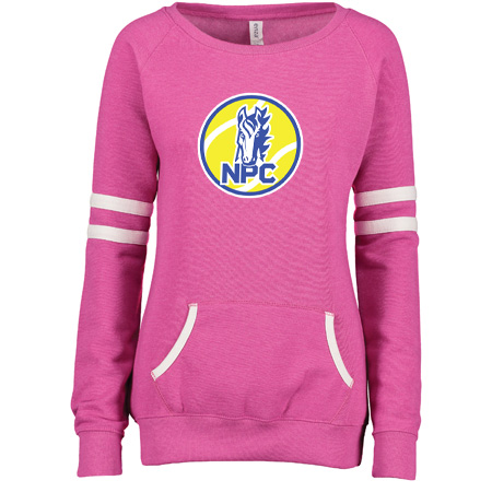 NPC Tennis Ladies Varsity Fleece Crew Neck Pullover - Image 14