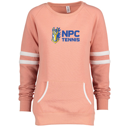 NPC Tennis Ladies Varsity Fleece Crew Neck Pullover - Image 11
